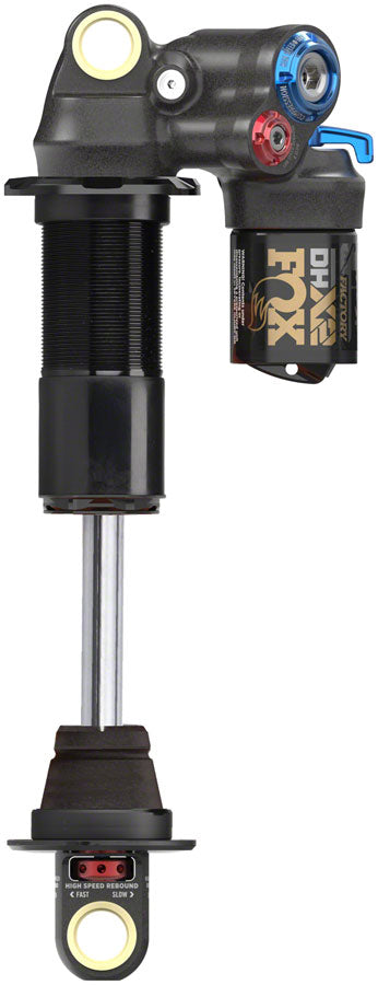 FOX DHX2 Factory Rear Shock - Standard, 8.5 x 2.5", 2-Position Lever, Hard Chromoly Damper Shaft