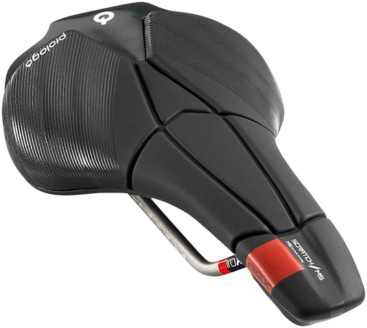 Prologo Dimension AGX Saddle - Black 143mm Width Ti-Rox Rails Synthetic