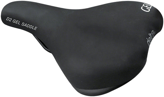 Delta D2 Comfort Gel Saddle - Steel, Black