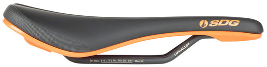 SDG Bel Air V3 Saddle - Orange/Black 140mm Width Lightweight Foam Padding