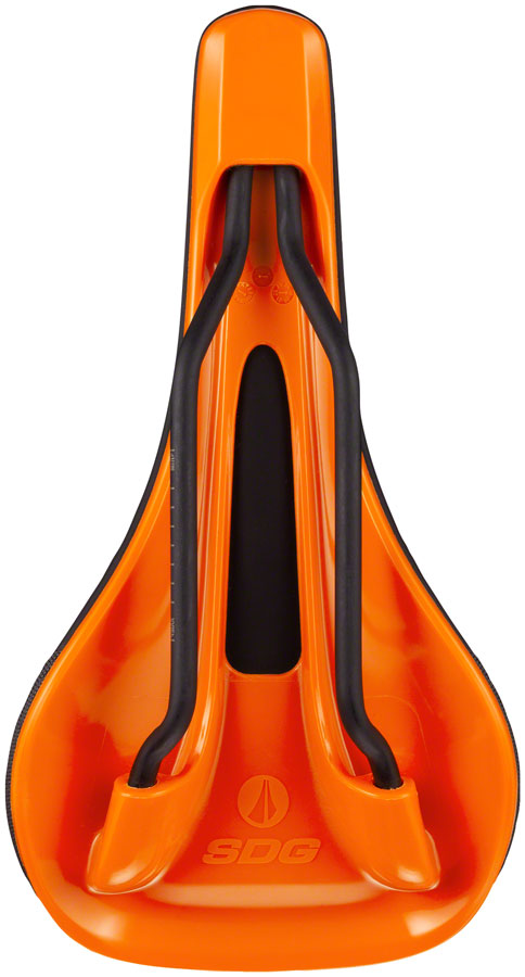 SDG Bel Air V3 Saddle - Orange/Black 140mm Width Lightweight Foam Padding