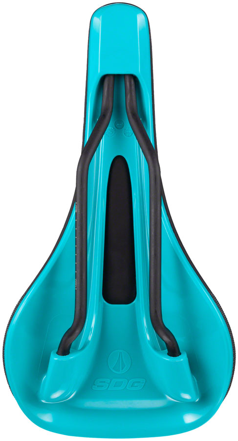 SDG Bel Air V3 Saddle - Turquoise/Black 140mm Width Deep Peri-Canal