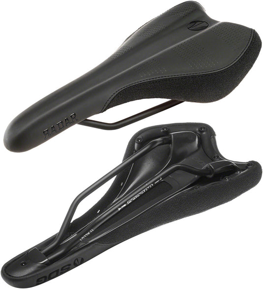 SDG Radar Saddle - Black 138mm Width Cutout Base For Extra Perineum Comfort