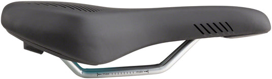 MSW SDL-164 Spin Fitness Saddle - Black Soft-Touch Cover High Density Foam