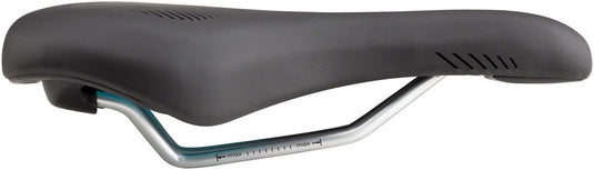 MSW SDL-173 Spin Fitness Saddle - Black Soft-Touch Cover High Density Foam