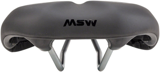 MSW SDL-173 Spin Fitness Saddle - Black Soft-Touch Cover High Density Foam