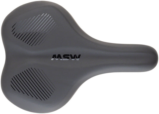 MSW SDL-192 Spin Fitness Saddle - Black Soft-Touch Cover High Density Foam