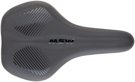 MSW SDL-164 Spin Fitness Saddle - Black Soft-Touch Cover High Density Foam