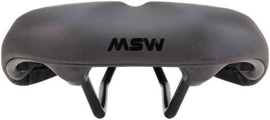 MSW SDL-173 Spin Fitness Saddle - Black Soft-Touch Cover High Density Foam