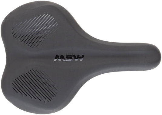 MSW SDL-192 Spin Fitness Saddle - Black Soft-Touch Cover High Density Foam