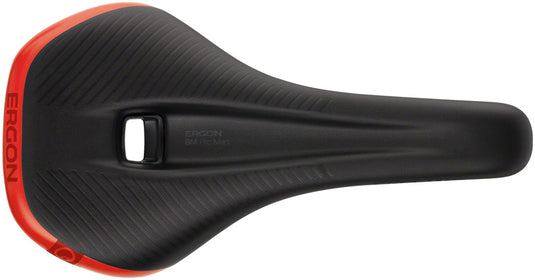 Ergon SM Pro Saddle - Red 9-12cm Sit Bone Width Topeak QuickClick Adaptor