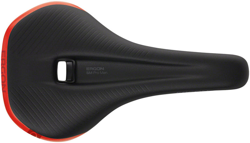 Load image into Gallery viewer, Ergon SM Pro Saddle - Risky Red Micfrofiber Cover Topeak QuickClick Adaptor
