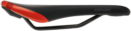 Ergon SM Pro Saddle - Risky Red Micfrofiber Cover Topeak QuickClick Adaptor