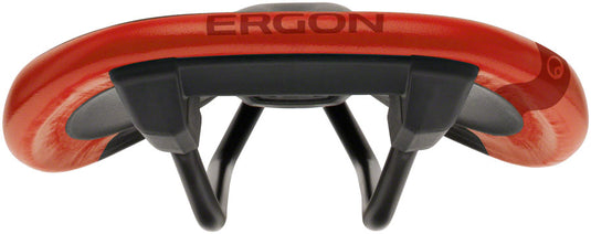 Ergon SM Pro Saddle - Risky Red Micfrofiber Cover Topeak QuickClick Adaptor