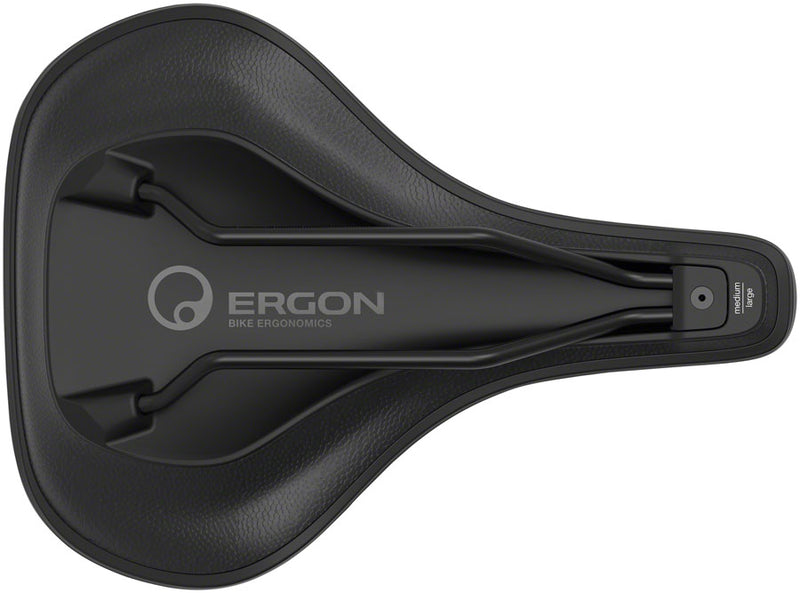 Load image into Gallery viewer, Ergon SC Core Prime Saddle - Black/Gray Microfiber Cover Orthopedic Foam
