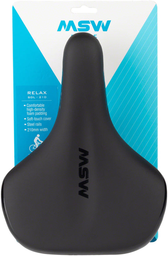 MSW SDL-210 Relax Recreation Saddle - Black Comfortable, High-Density Foam