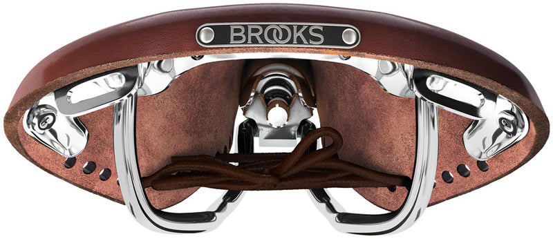 Load image into Gallery viewer, Brooks B17 Carved Saddle - Antique Brown 175mm Width Leather Steel Rails
