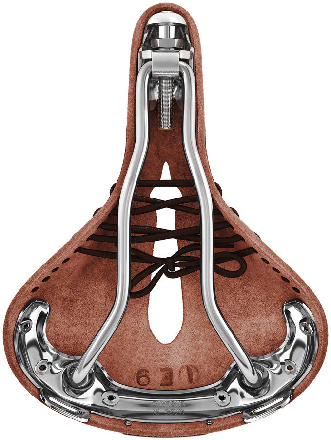 Load image into Gallery viewer, Brooks B17 Carved Saddle - Antique Brown 175mm Width Leather Steel Rails
