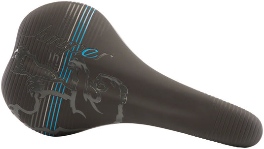 Chromag Juniper Saddle - Black/Cyan 141mm Width Medium/Firm Density Foam