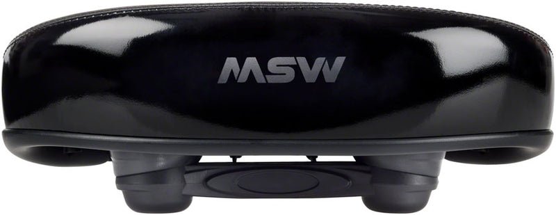 Load image into Gallery viewer, MSW Cruiser Saddle - Memory Foam, Soft Touch Cover, Steel, Black
