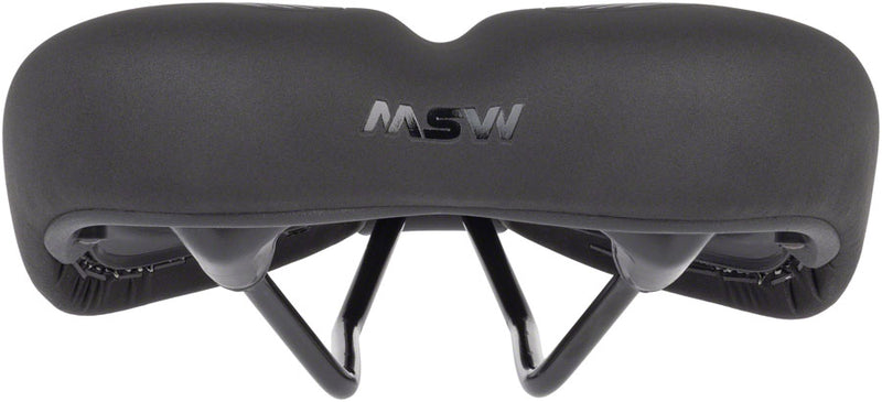 Load image into Gallery viewer, MSW Women&#39;s Saddle - Memory Foam, Soft Touch Cover, Steel, Black
