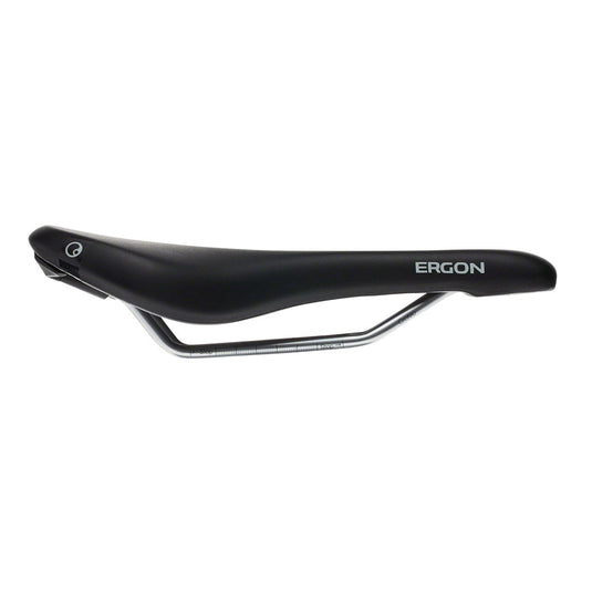 Ergon SM Saddle - Black Chromoly Rails Flat, Comfortably Padded Sit Zone