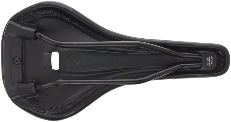 Load image into Gallery viewer, Ergon SM Pro Saddle - Black Ti Rails Includes Topeak QuickClick Adaptor
