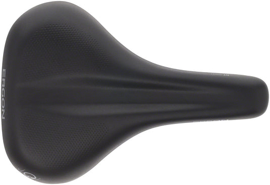 Ergon ST Gel Saddle - Black Sit-Bone Width 12-16cm Synthetic Material