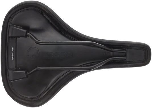 Ergon ST Gel Saddle - Black Sit-Bone Width 12-16cm Synthetic Material