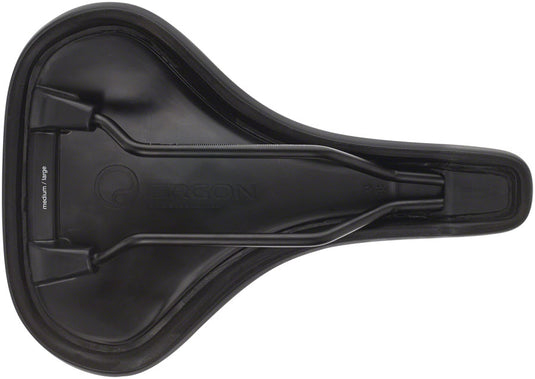 Ergon ST Gel Saddle - Black Sit-Bone Width 12-16cm Synthetic Material