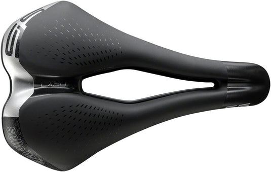 Selle Italia S 5 Lady Superflow Saddle - Black 160mm Width Chromoly Rails