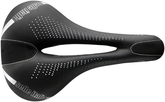 Selle Italia Lady Gel Saddle - Black 135mm Width Manganese Rail Womens