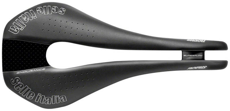 Load image into Gallery viewer, Selle Italia Novus Endurance TM Superflow Saddle - Manganese, Black, L3
