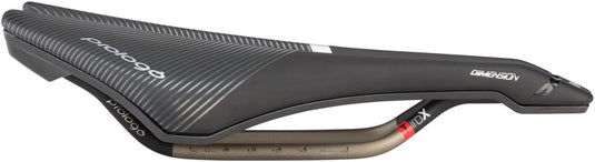 Prologo Dimension Saddle - Black 143mm Width Ti-rox Rails Synthetic