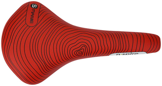 Smanie N.Spire Saddle - Chromoly, Microfiber Red, 146