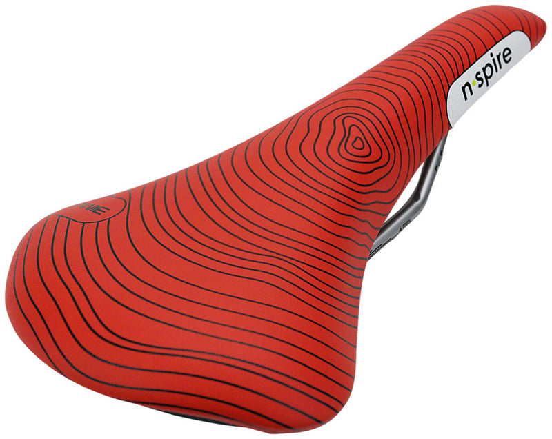 Load image into Gallery viewer, Smanie N.Spire Saddle - Chromoly, Microfiber Red, 146
