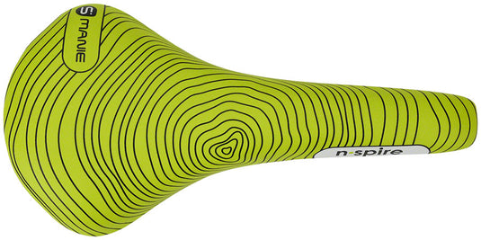 Smanie N.Spire Saddle - Chromoly, Microfiber Green, 146