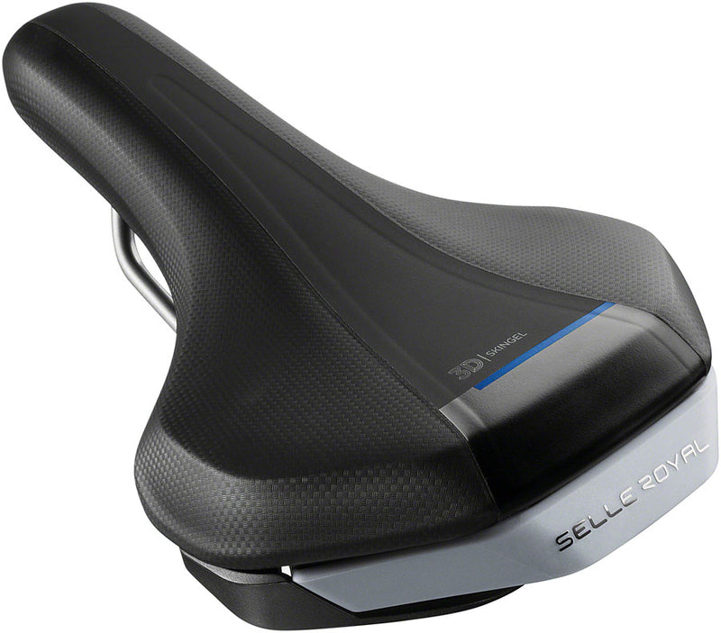 Load image into Gallery viewer, Selle Royal E-Zone Saddle - Black 170mm Width 3D Skin Gel Tech Unisex
