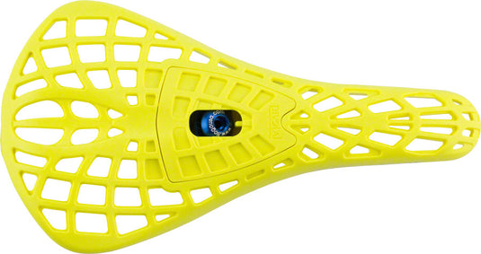 Tioga D-Spyder S-Spec BMX Seat - Neon Yellow 145mm Width Lightweight Pivotal