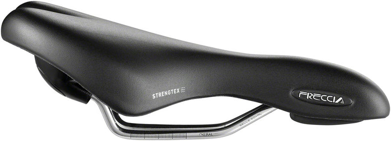 Load image into Gallery viewer, Selle Royal Freccia Saddle - Black 157mm Width Steel Rails Royal Gel Pad
