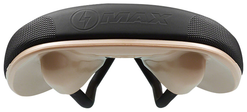 Load image into Gallery viewer, SDG Bel-Air V3 MAX Saddle - Lux-Alloy, Black/Tan, Sonic Welded Sides
