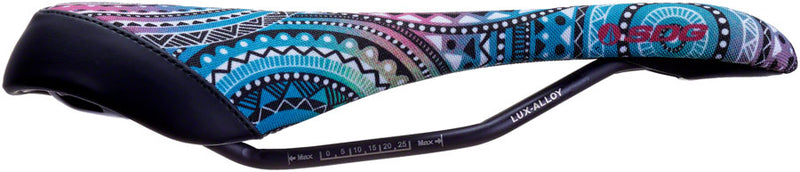 Load image into Gallery viewer, SDG Allure V2 Saddle - Lux-Alloy, Matte Black, Cornish Surf Print
