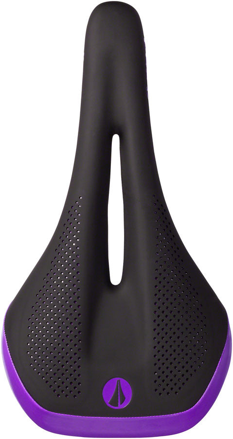 SDG Allure V2 Saddle - Lux-Alloy, Black/Purple