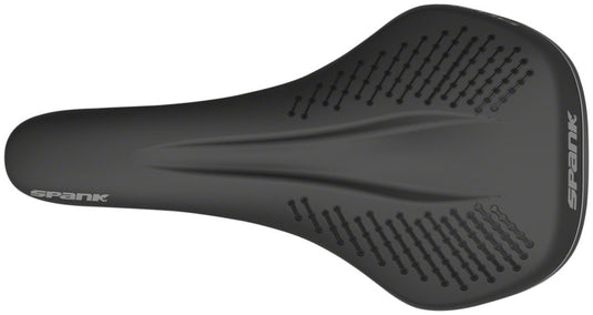 Spank OOZY 220 Mountain Bike Saddle - Black/Gray 144mm Width Chromoly Rail