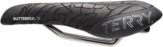 Terry Butterfly Ti Saddle - Black 155mm Width Titanium Rails Women