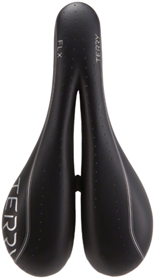 Terry FLX Gel Saddle - Black 142mm Width Leather Cutout Design