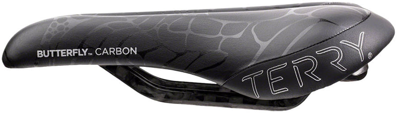 Load image into Gallery viewer, Terry Butterfly Carbon Saddle - Black 155mm Width Carbon Rails Womens
