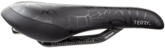 Terry Butterfly Carbon Saddle - Black 155mm Width Carbon Rails Womens