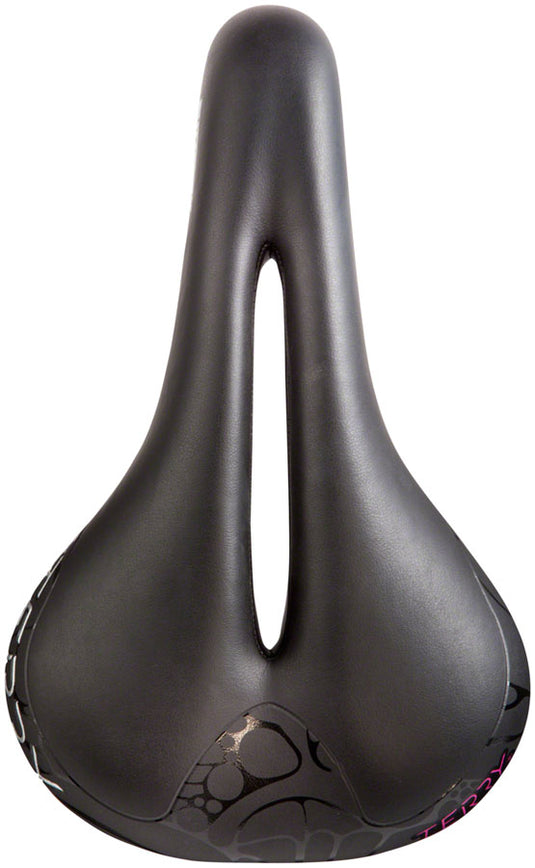 Terry Butterfly Chromoly Saddle - Black 155mm Width Chromoly Rails Womens