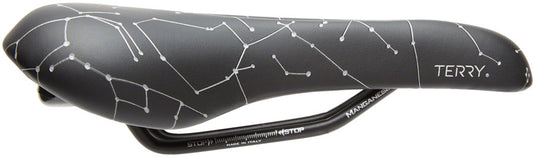 Terry Butterfly Galactic+ Saddle - Black Night 155mm Width Manganese Rails